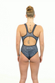 Maillot de natation une-pièce ZEBASPRINT NoirGris
