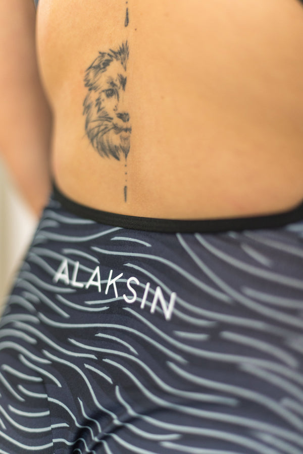 Maillot de natation une-pièce ZEBASPRINT NoirGris