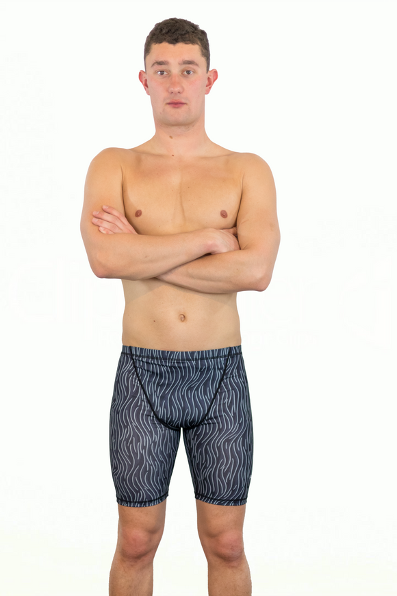 Maillot de natation spécial compétition - Jammers ZEBASPRINT NoirGris