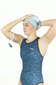 Maillot de natation une-pièce ZEBASPRINT NoirGris