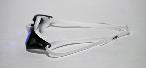 Lunettes de natation LYNXA SPEED 1 - Blanc bleu