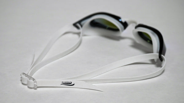 Lunettes de natation LYNXA SPEED 1 - Blanc bleu